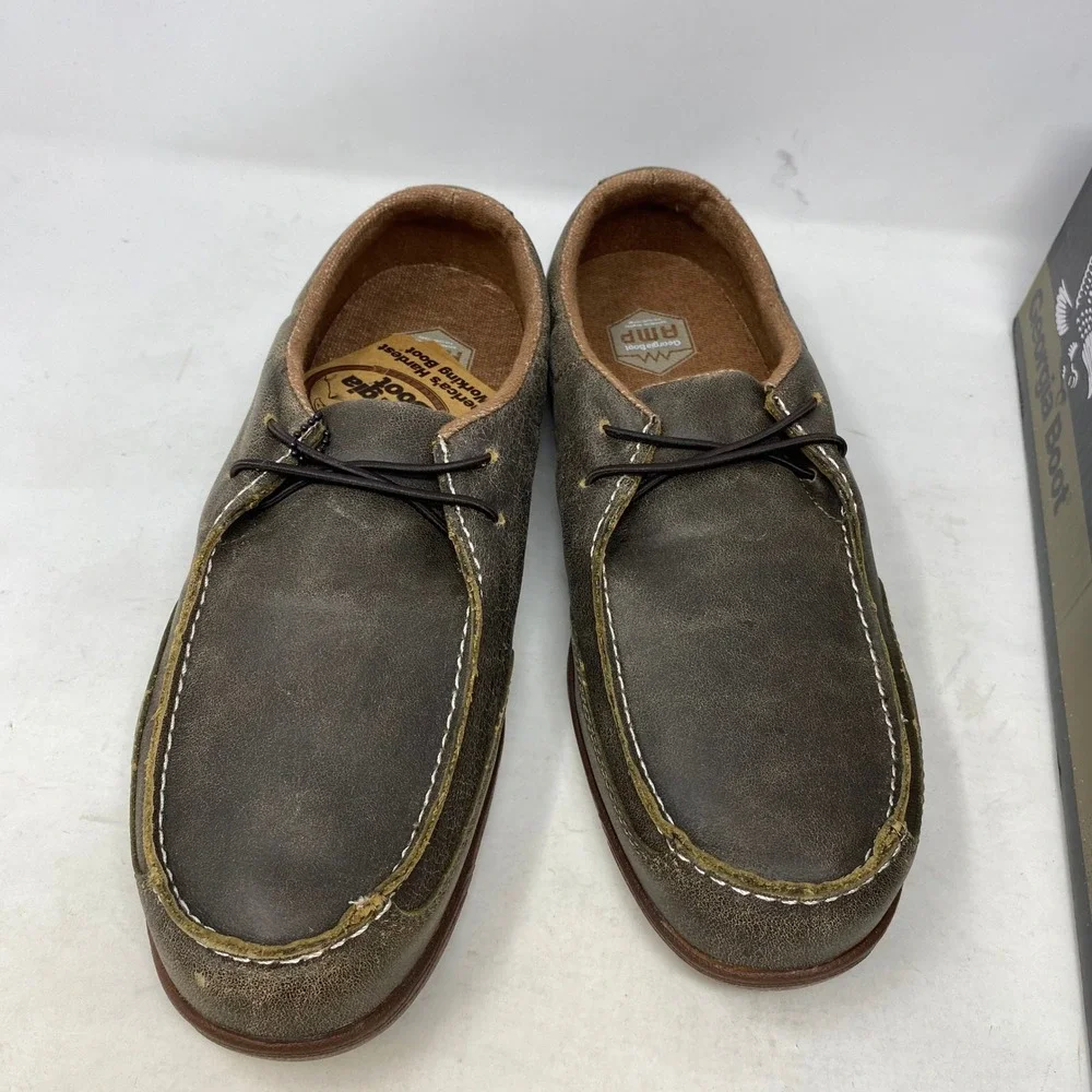 Georgia‎ Boot GB00561 Cedar Falls Mens 10W Dark Brown Leather Moc Toe Loafers